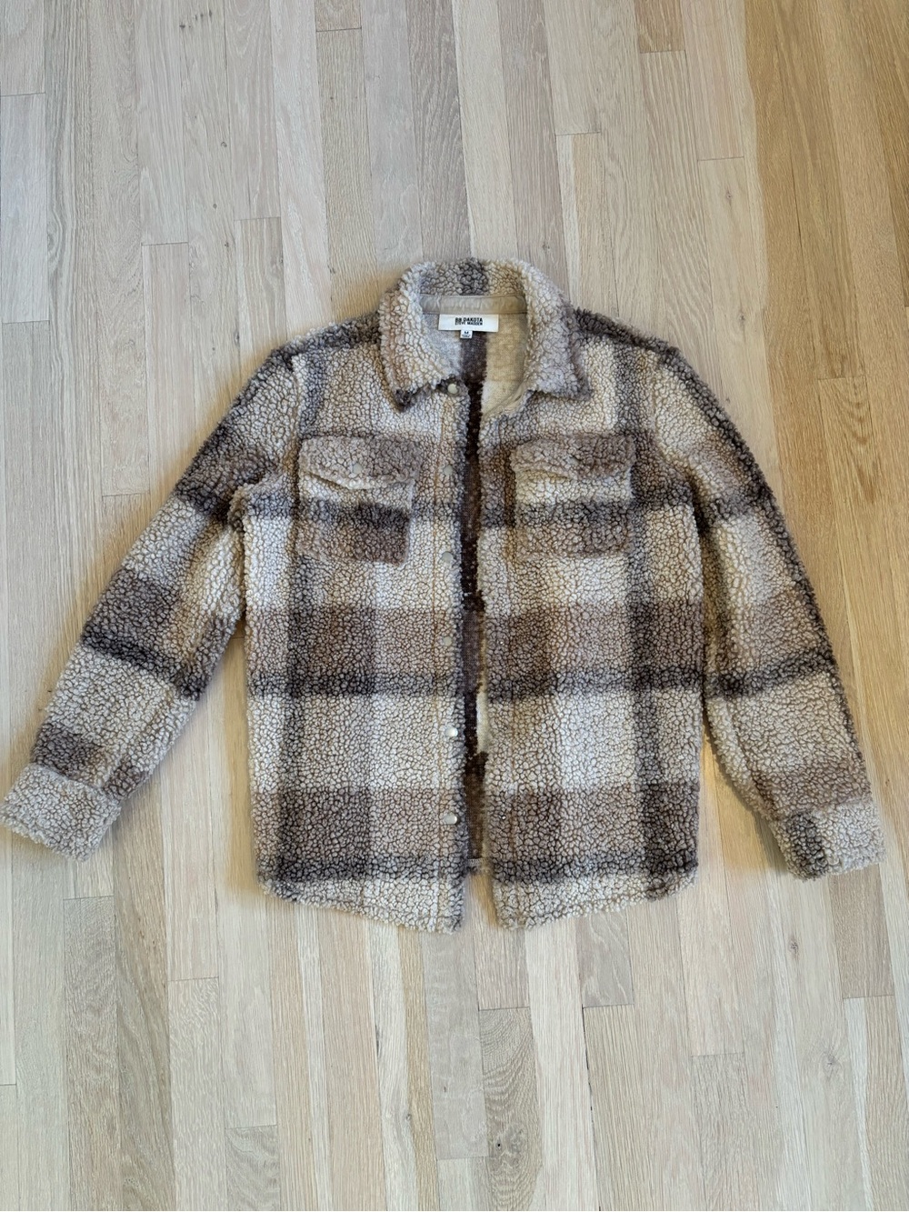 BB Dakota Plaid Sherpa Jacket